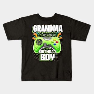 Grandma of the Birthday Video Kids T-Shirt